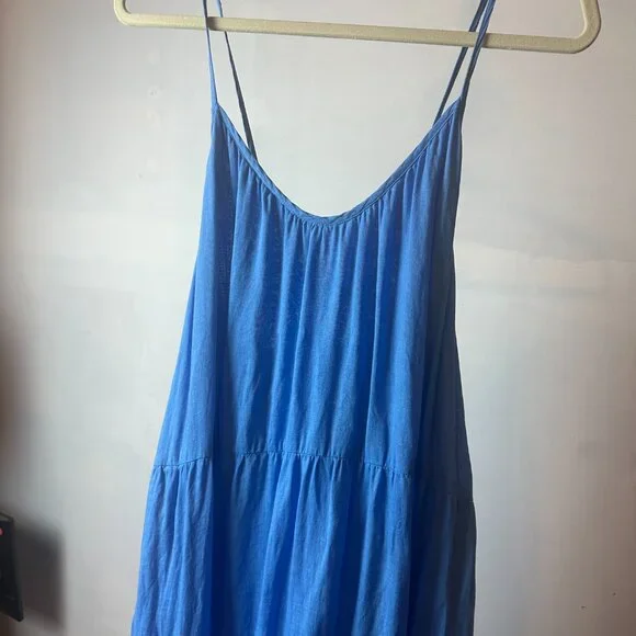Left On Friday Women's Maxi Dress – Size L/XL – VIBRANT BLUE - Picture 5 of 7